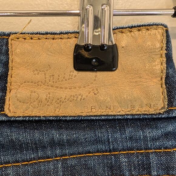 True Religion Ankle Jeans Dark Wash LowRise Straight Leg Flap Pockets - Size 26 - Picture 9 of 9